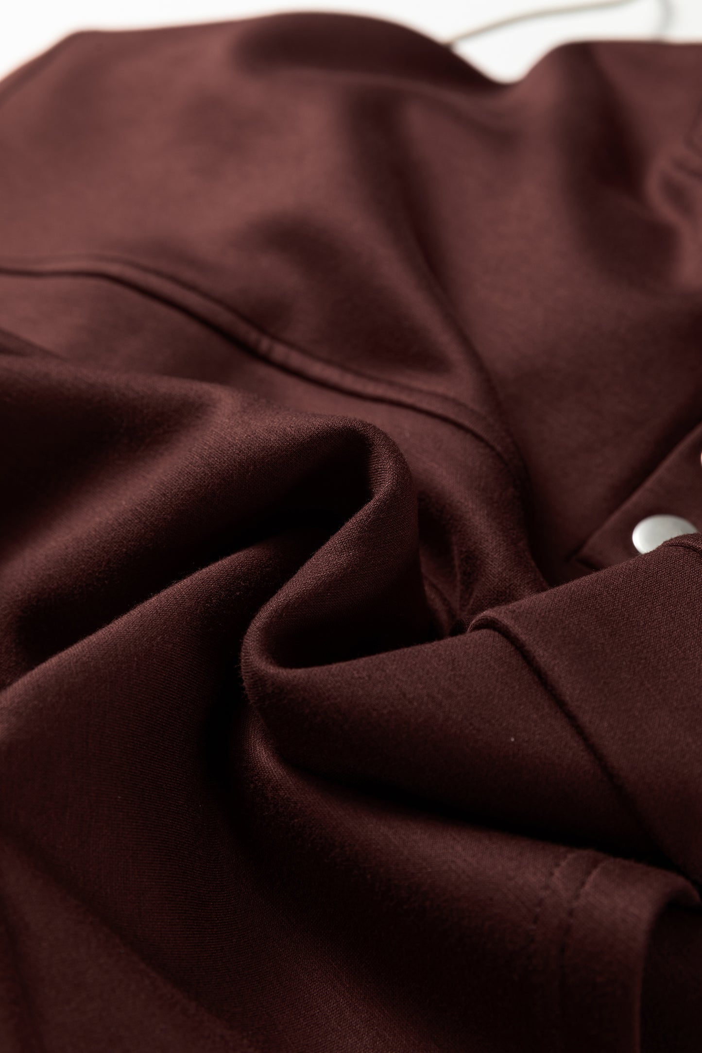 Chicory Coffee Button Drawstring Cropped Hoodie Jogger 2pcs Set