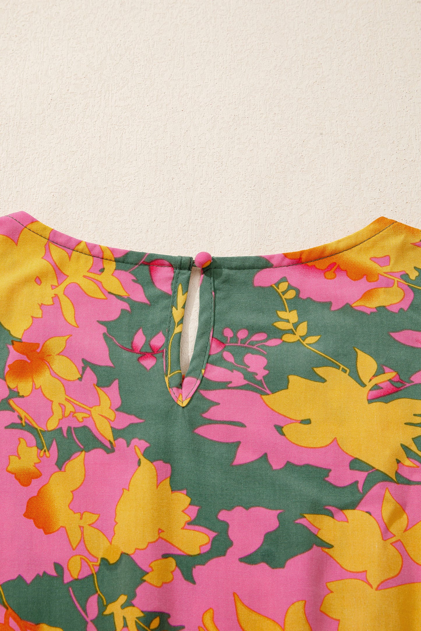 Multicolour Floral Print Long Sleeve Smocked Ruffled Mini Dress