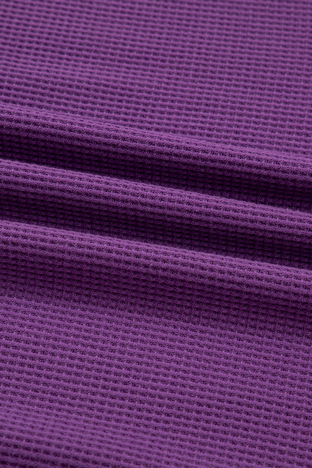 Orchid Mist Solid Color Raw Seam Patchwork Ribbed Drop Shoulder Sweatshirt