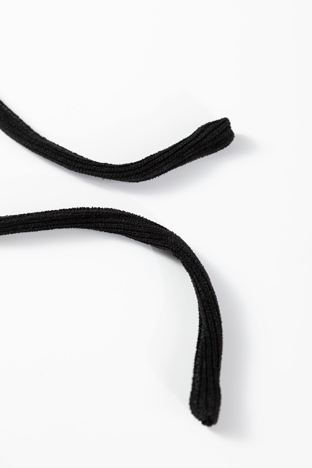 Black Solid Color Textured Knit Drop Shoulder Pullover Drawstring Shorts Set