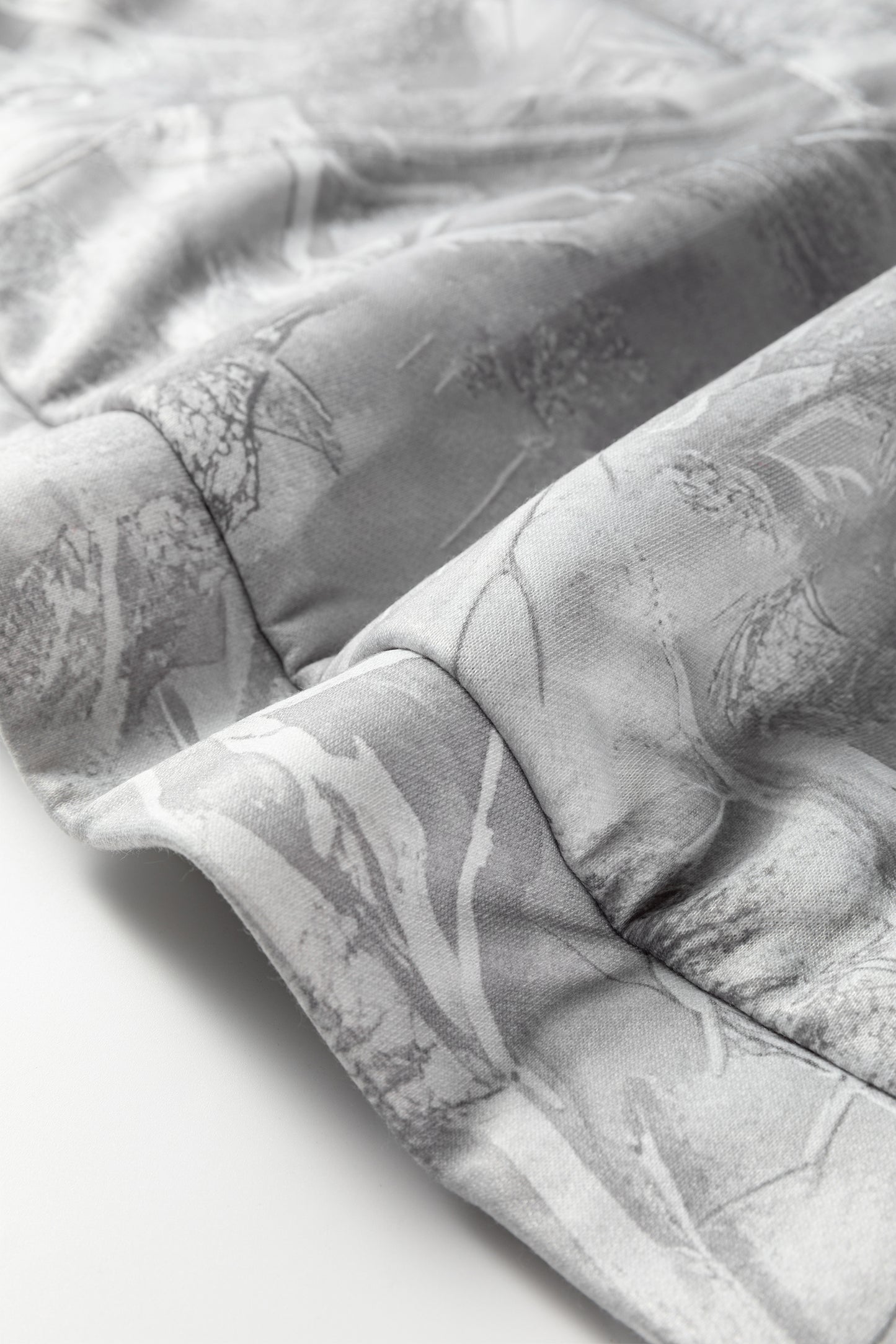 Gray Plus Size Camouflage Woodland Print Oversized Sporty Hoodie