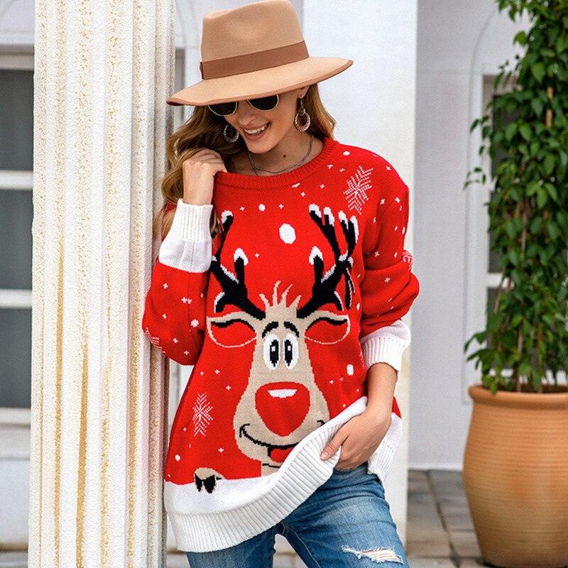 Deer Casual Ugly Christmas Sweater - L & M Kee, LLC