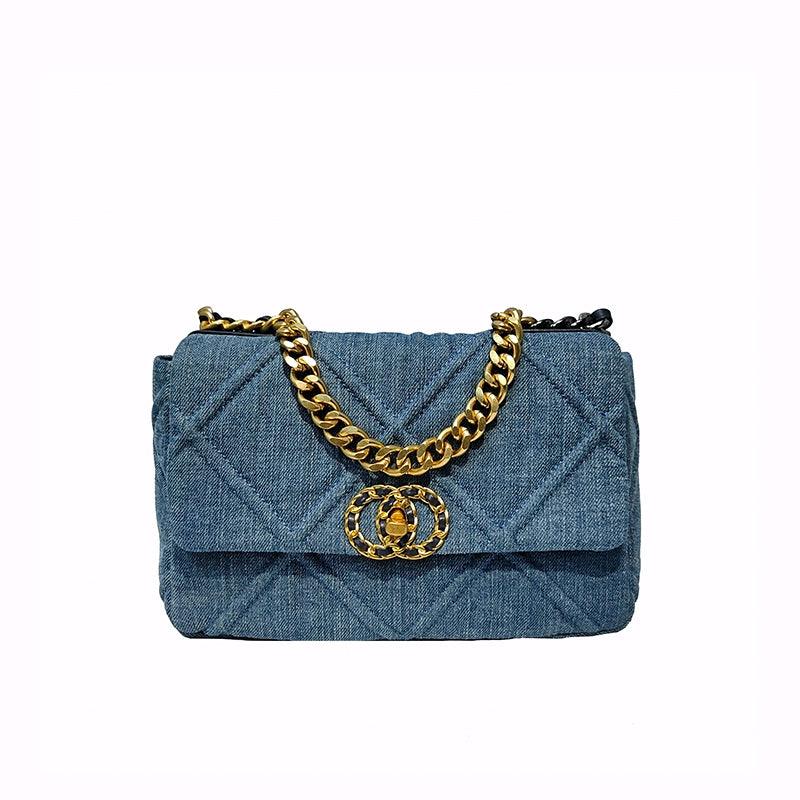 Classic Style Casual Shoulder Diamond Quilted Handbag - L & M Kee, LLC