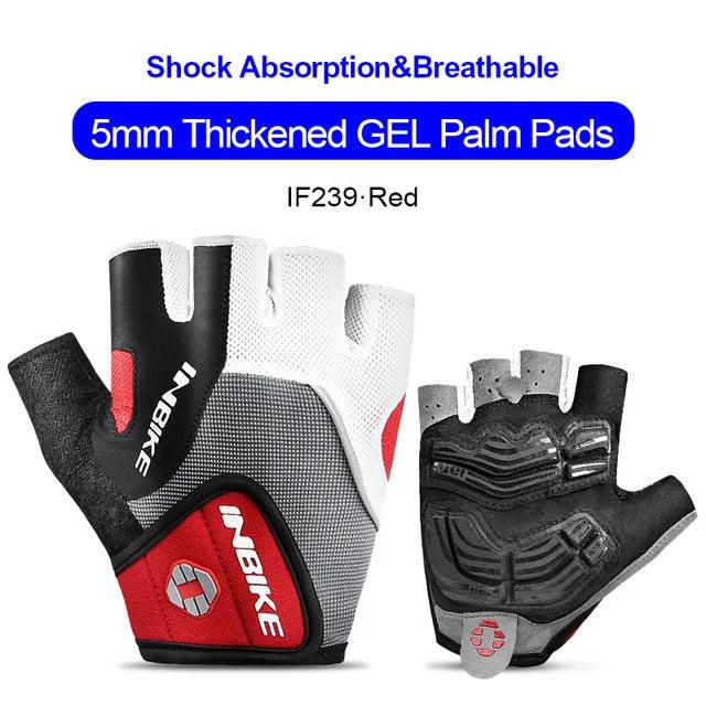 INBIKE Shockproof GEL Pad Cycling Gloves Half Finger Sport Gloves Men Women Summer Bicycle Gym Fitness Gloves MTB Gloves IF239 - L & M Kee, LLC
