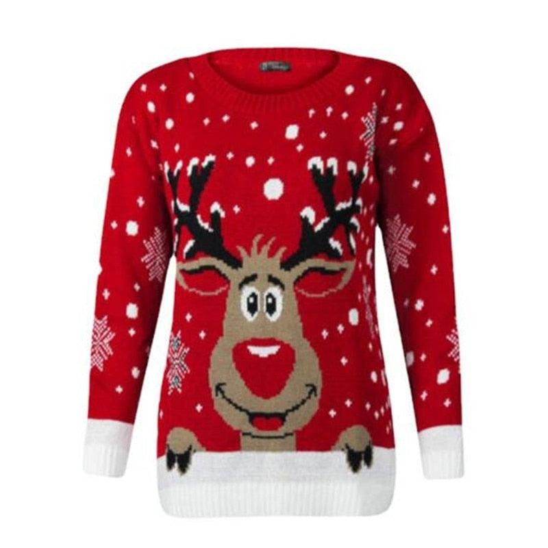 Deer Casual Ugly Christmas Sweater - L & M Kee, LLC