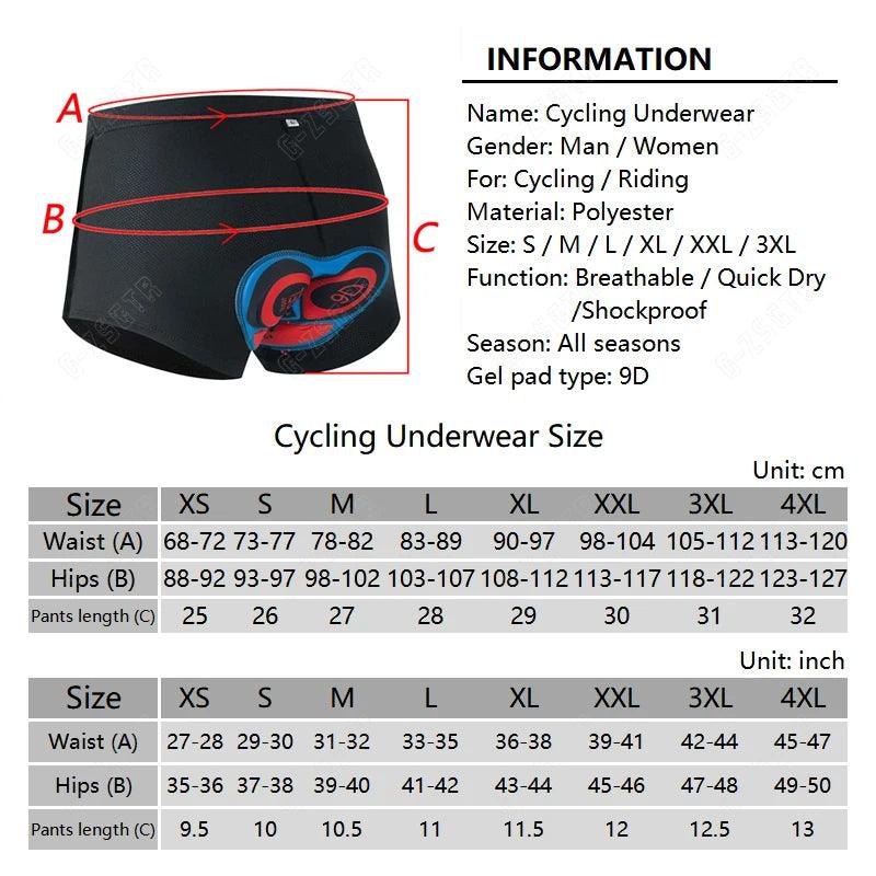 Women Cycling Shorts Comfortable Bike Briefs Shockproof Underwear Pink Bicycle Tight Pants Cushioned Shorts 20D Gel Padded Pants - L & M Kee, LLC