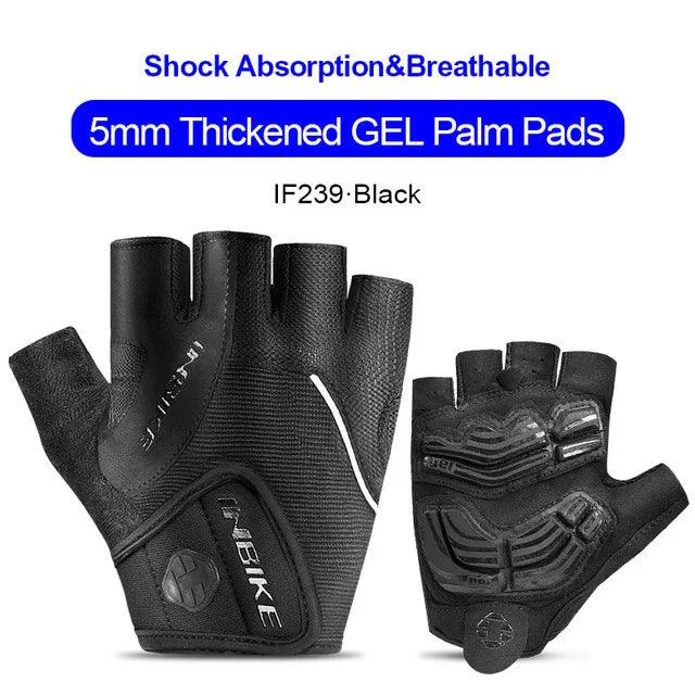 INBIKE Shockproof GEL Pad Cycling Gloves Half Finger Sport Gloves Men Women Summer Bicycle Gym Fitness Gloves MTB Gloves IF239 - L & M Kee, LLC