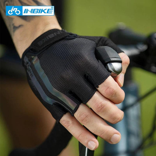 Half Finger Cycling Gloves Sport Fitness MTB Bike Gloves Men Women Riding Thickened Palm Pad Bicycle Fingerless Gloves - L & M Kee, LLC