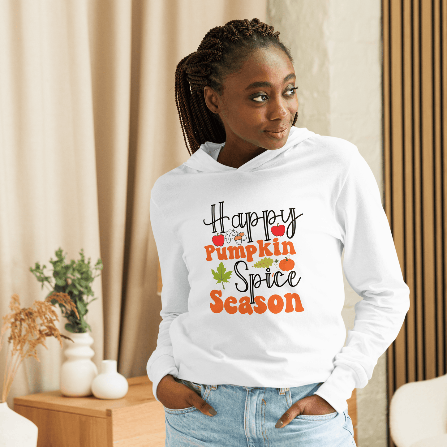 Pumpkin Spice Season Hooded long-sleeve tee - L & M Kee, LLC
