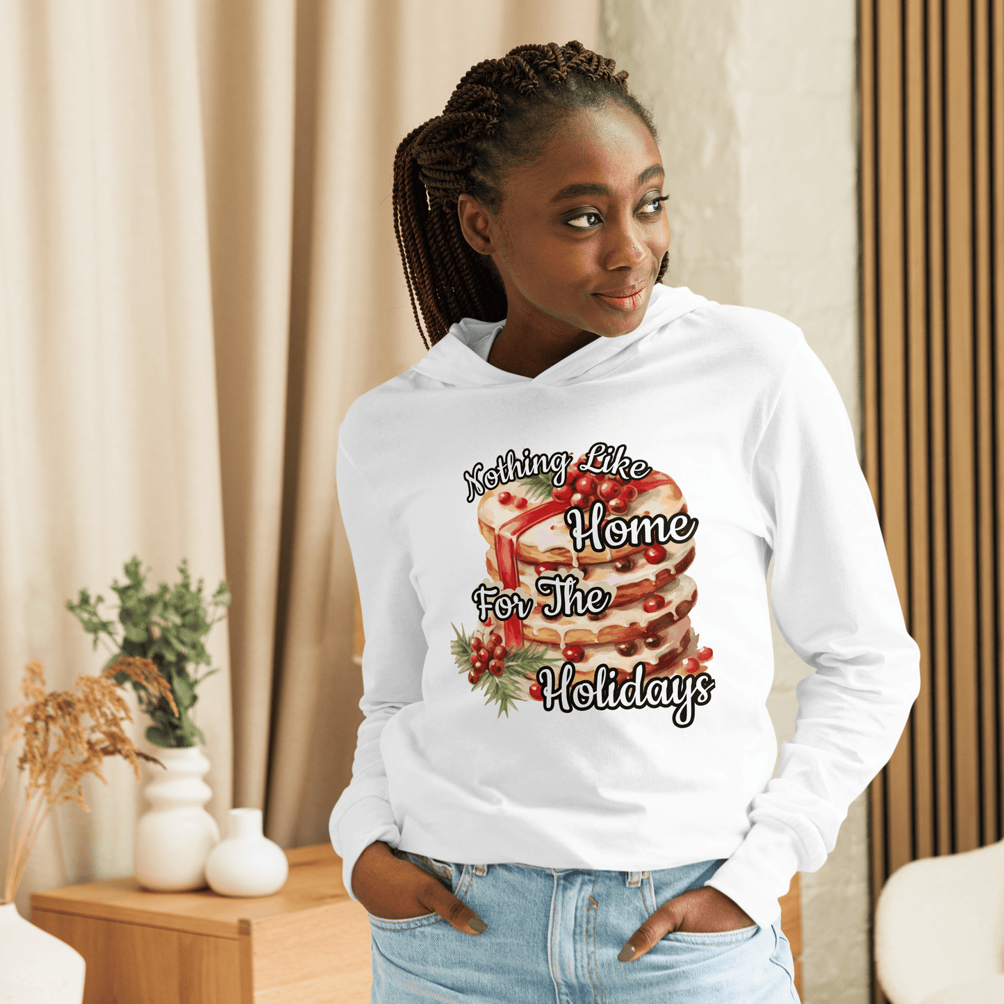 Nothing Like Home Hooded long-sleeve tee - L & M Kee, LLC