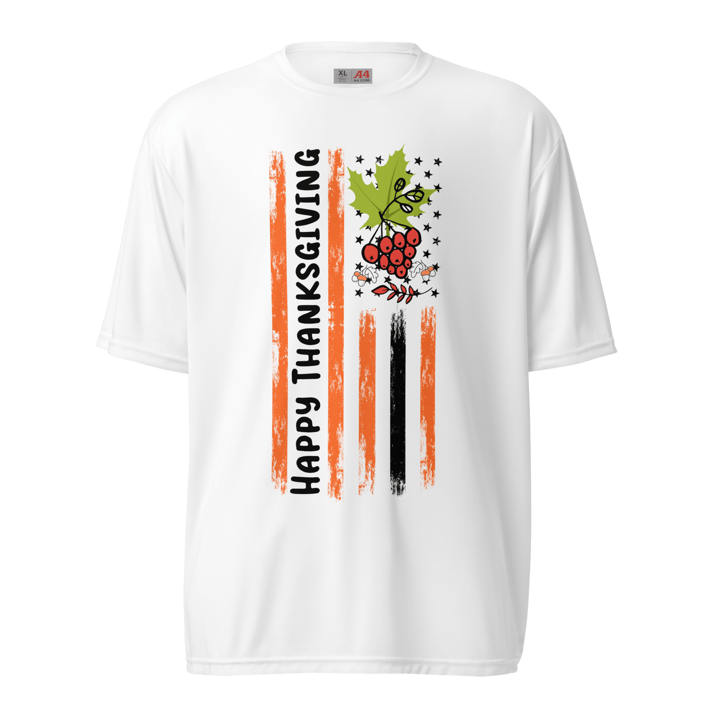 Happy Thanksgiving Unisex performance crew neck t-shirt - L & M Kee, LLC