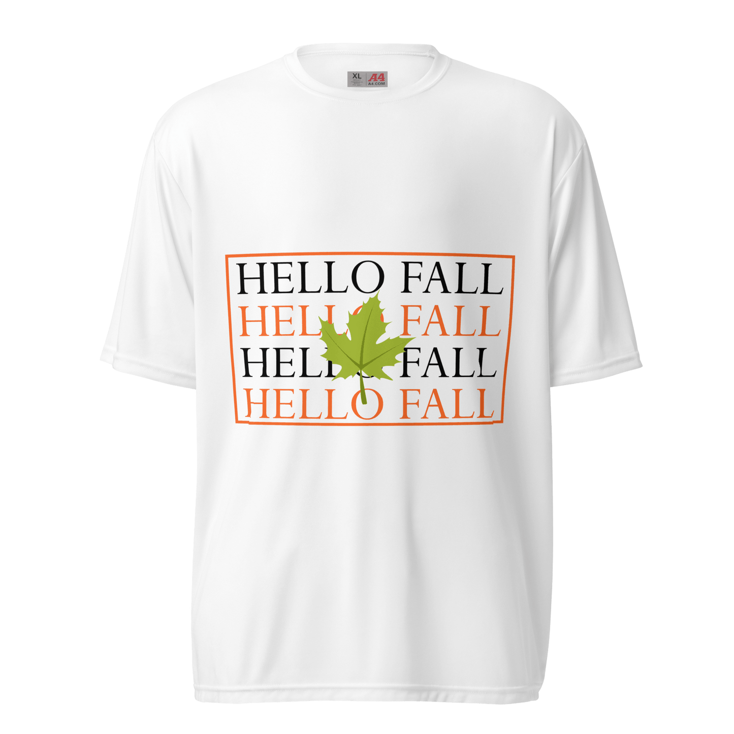 Hello Fall Unisex performance crew neck t-shirt - L & M Kee, LLC