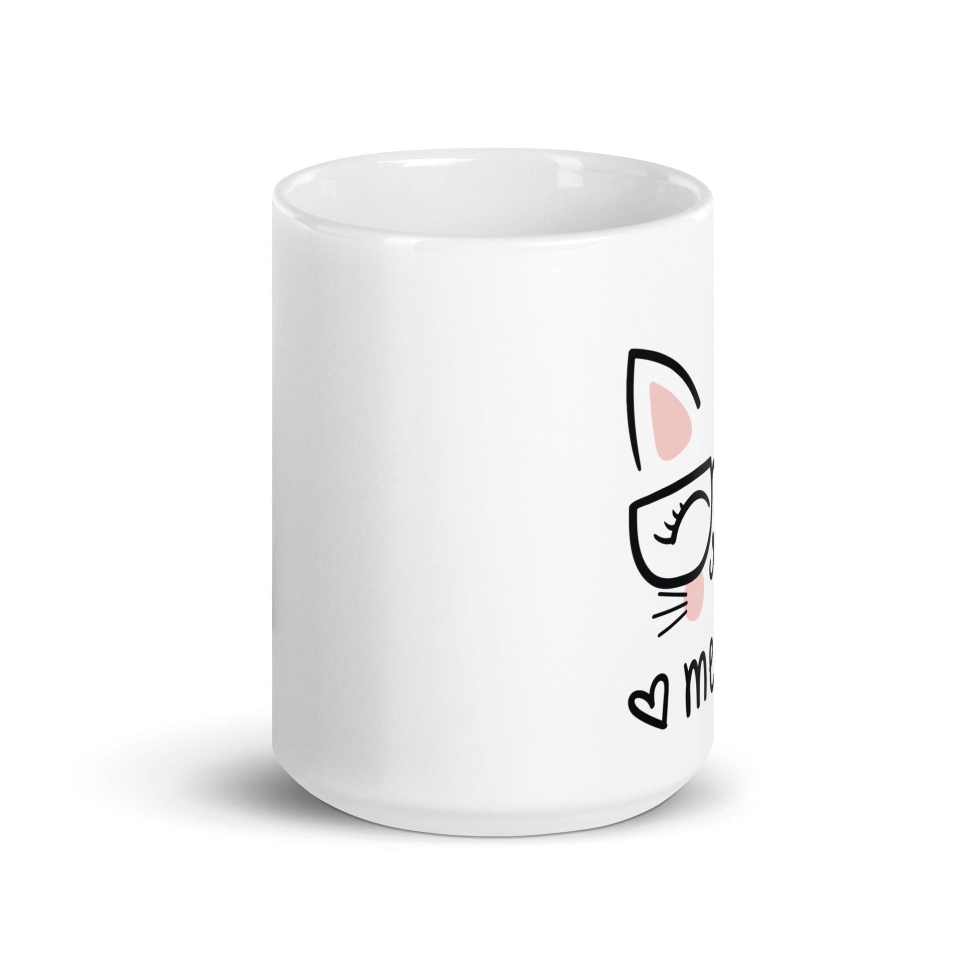 Meow The Cat Glossy Mug - L & M Kee, LLC