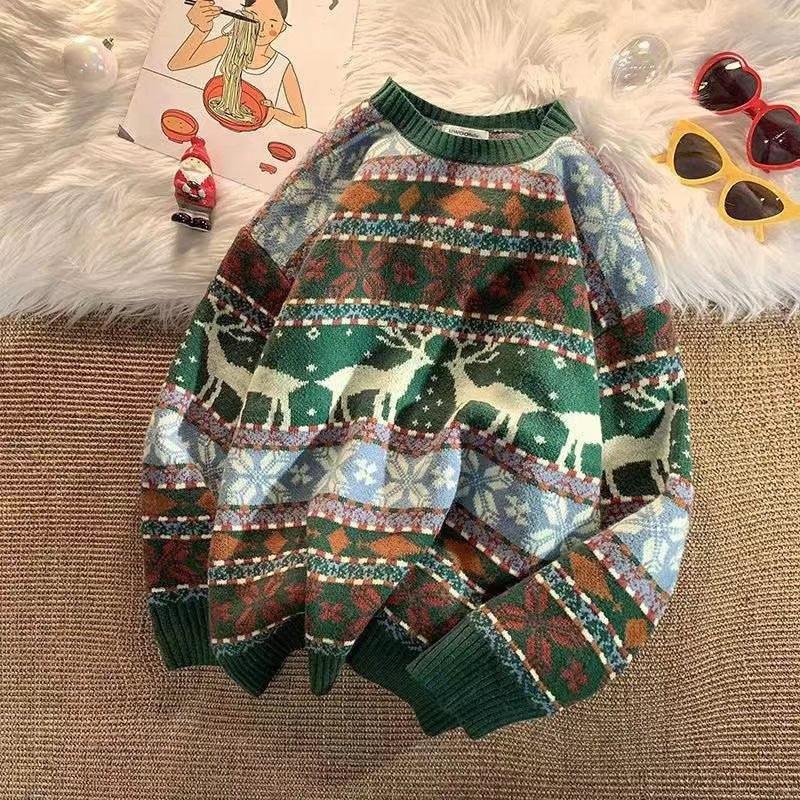 Ugly Christmas Sweater Deer Knitted - L & M Kee, LLC