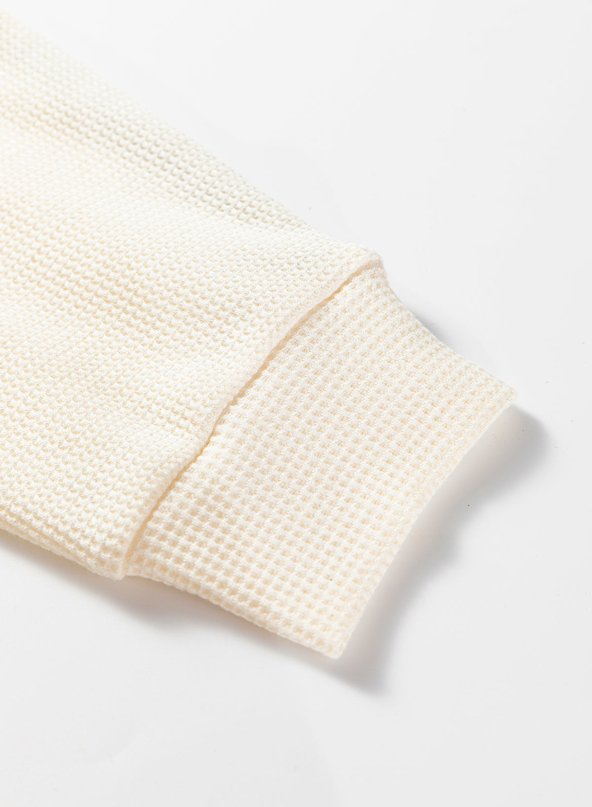 Black Waffle Contrast Knit Color Block Patchwork Button Front Oversize Hoodie