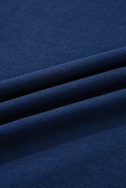 Evergreen Varsity Striped Detail Drop Shoulder Oversized Sweatshirt