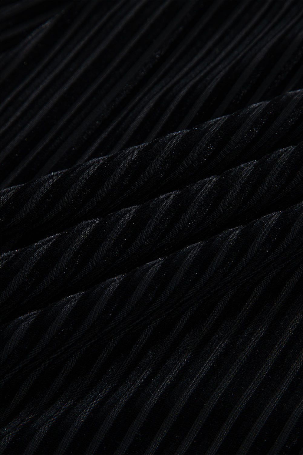 Black Tie Back Square Neck Velvet Babydoll Dress