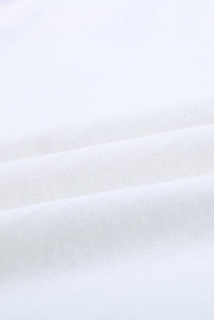Orange V Neck Short Sleeves Cotton Blend Tee with Front Pocket and Side Slits - L & M Kee, LLC