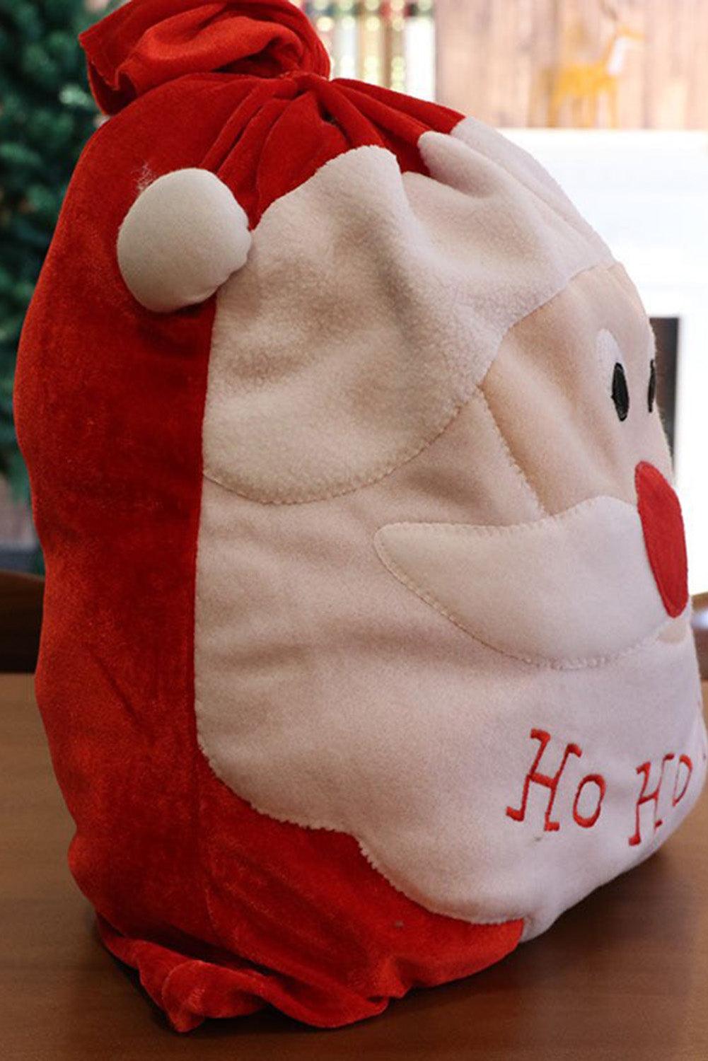 Red HO HO HO Santa Claus Christmas Gift Bag - L & M Kee, LLC