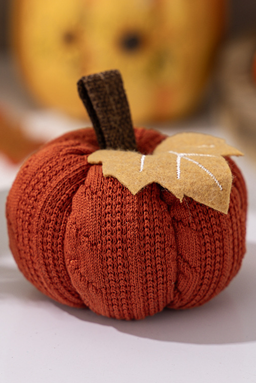 Russet Orange Thanksgiving Mini Pumpkin Home Ornament