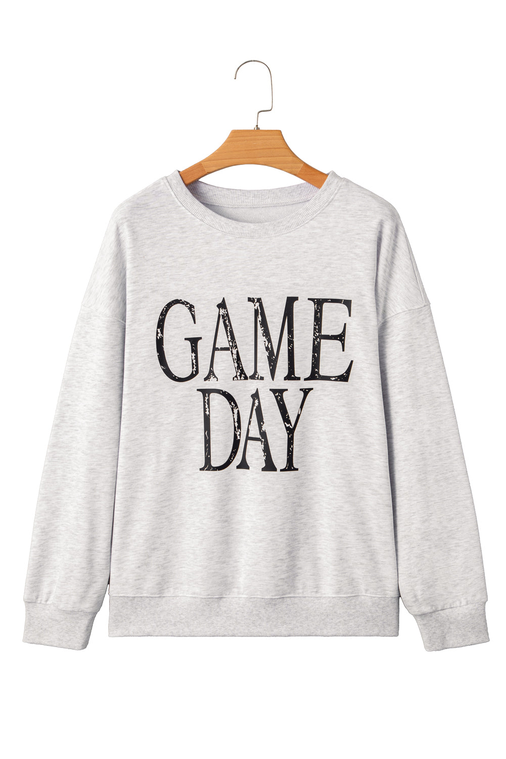 Red Vintage Washed GAME DAY Graphic Baggy Sweatshirt