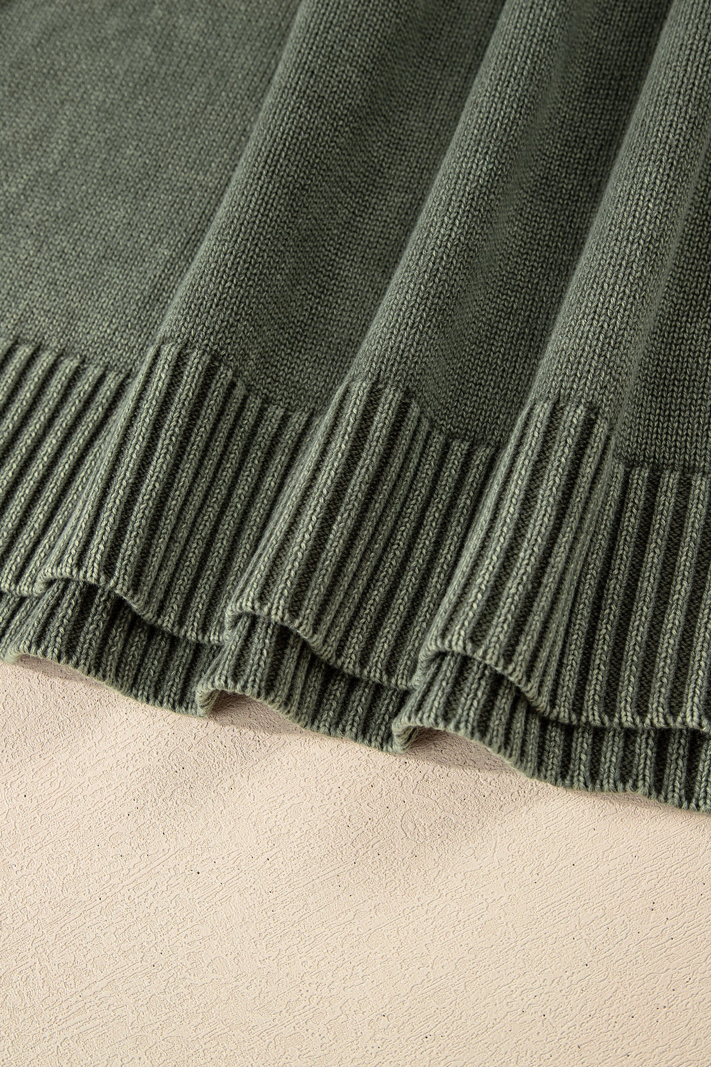 Black Mineral Wash V Neck Knit Exposed Seam Drop Shoulder Loose Sweater