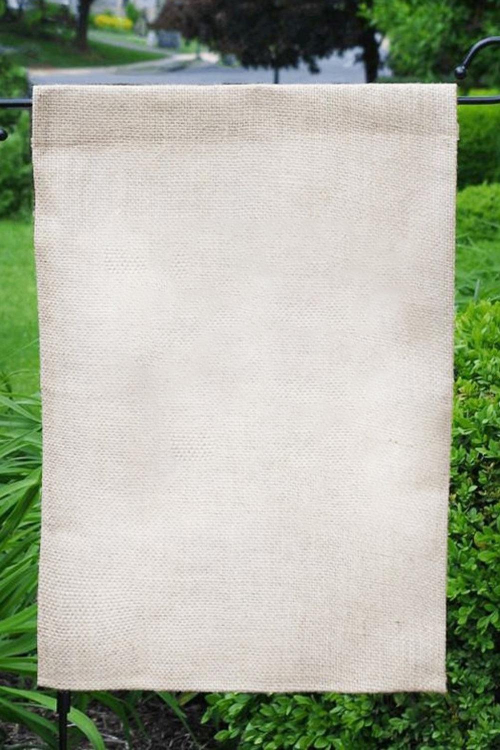 Beige Weatherproof Personalized Garden Flag - L & M Kee, LLC