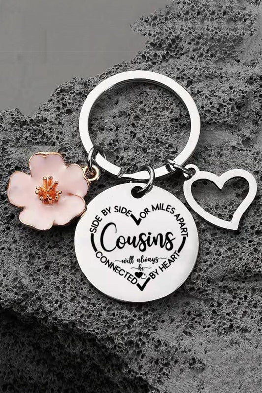 Silvery Cousins Stainless Steel Key Ring - L & M Kee, LLC