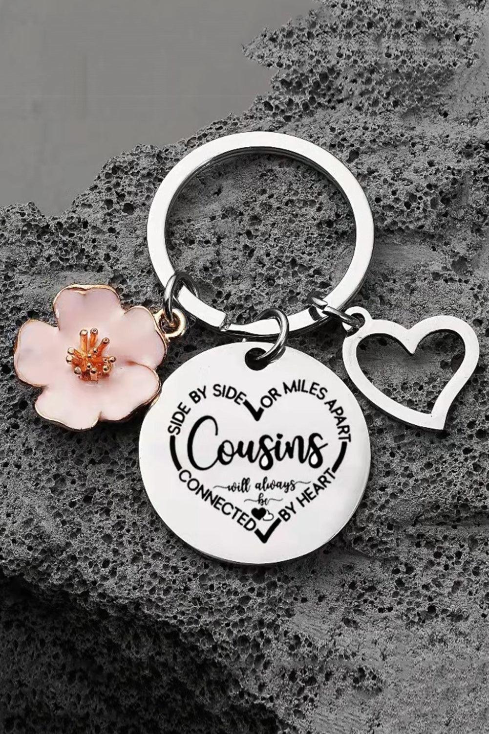 Silvery Cousins Stainless Steel Key Ring - L & M Kee, LLC