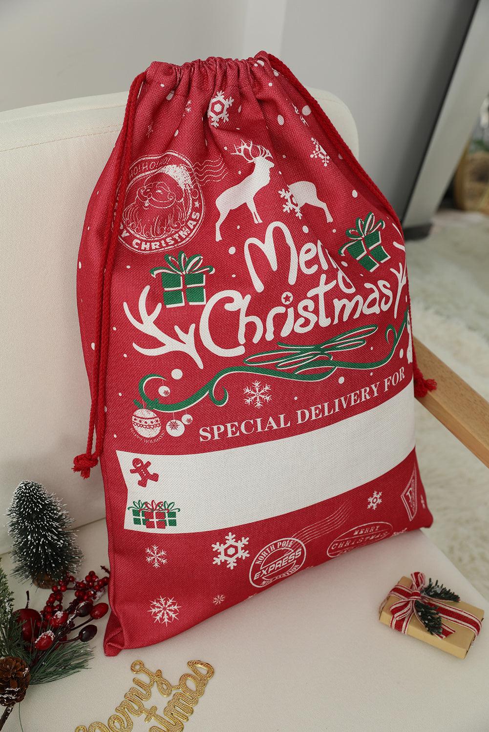 Christmas Drawstring Large Gift Bag 50*66cm - L & M Kee, LLC