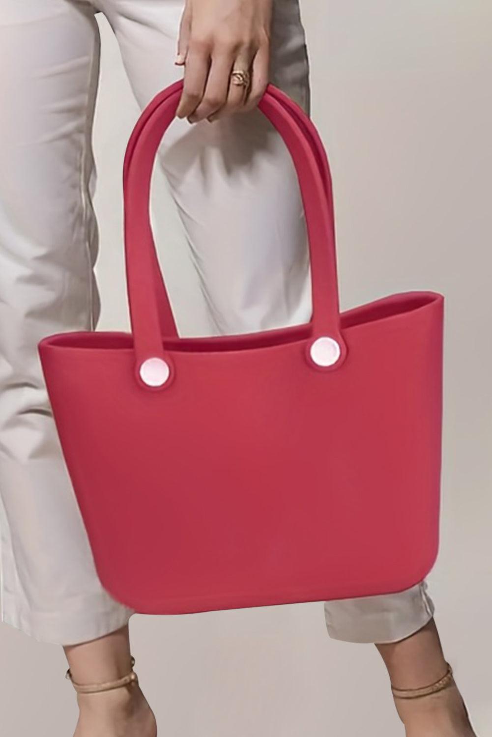 Fiery Red Waterproof Self-assembly Detachable Straps EVA Tote Bag - L & M Kee, LLC