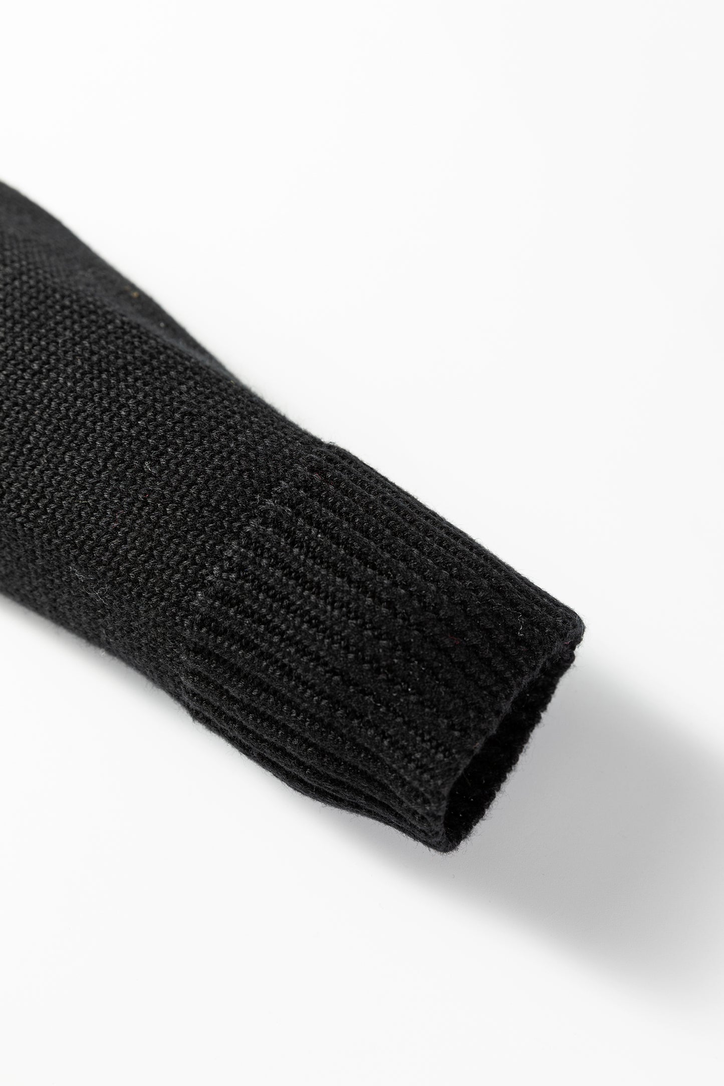 Black Merry Colorful Dot Detail Christmas Drop Shoulder Sweater