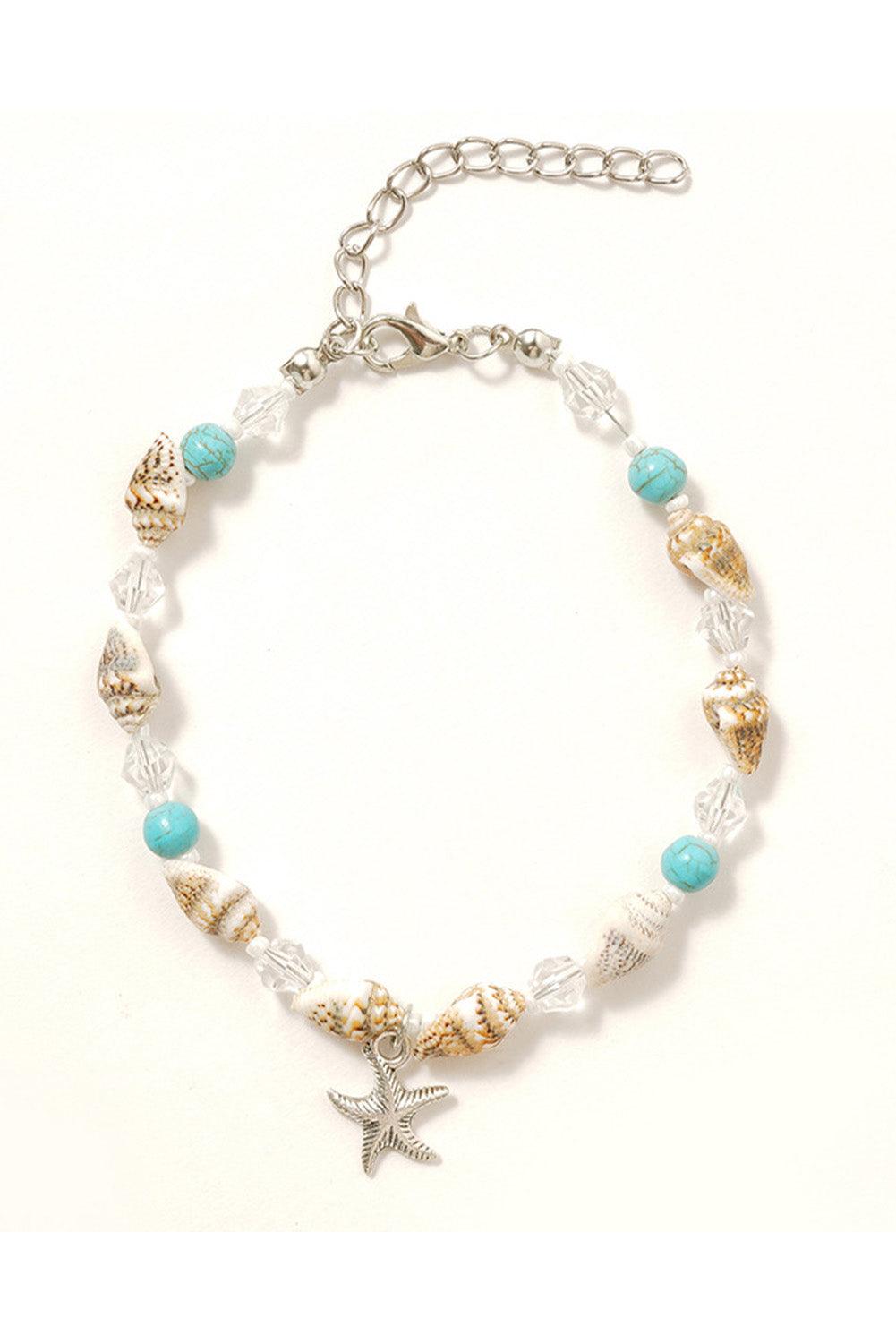 Conch Beaded Starfish Beach Anklet
