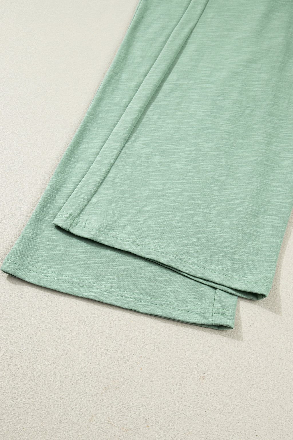 Canton Cuffed Short Sleeve Tee Raw Seam Patch Pocket Drawstring Pants Set