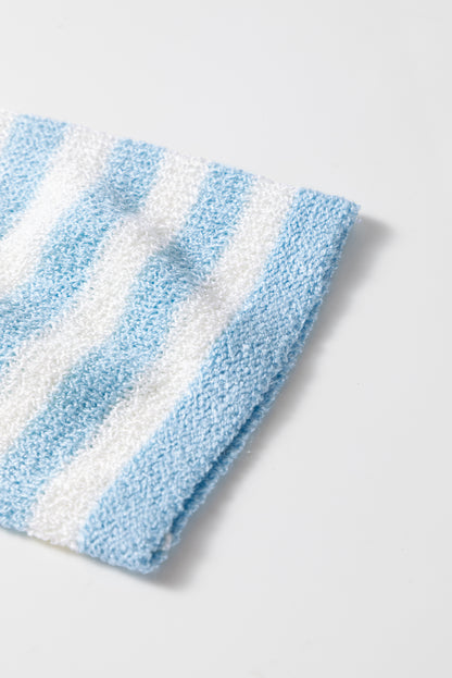 Multicolour Striped Exposed Seam Colorblock Patchwork Plus Size Sweater