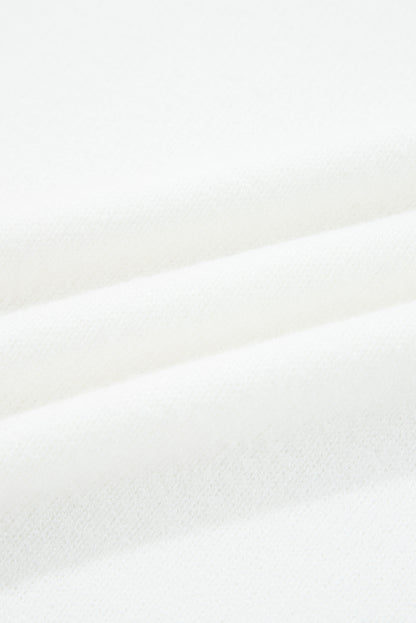 White MERRY Letter Pattern Christmas Raglan Sleeve Sweater