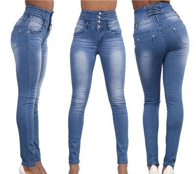 Hot High Quality Wholesale Woman Denim Pencil Pants Top Brand Stretch