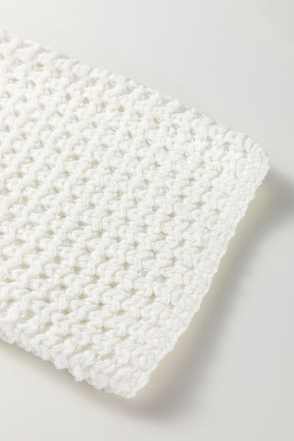 Camel Hollowed Detail Wide Sleeve Loose Pullover Sweater