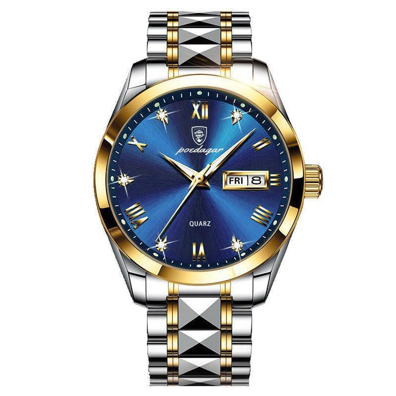 Glow Double Calendar Men's Fashion Watch - L & M Kee, LLC