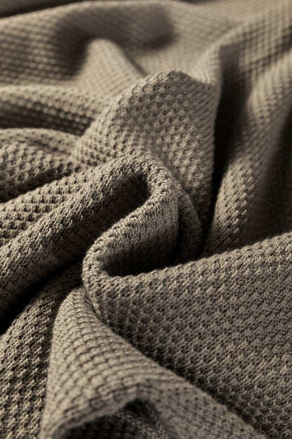 DUNE Solid Color Textured Knit Open Front Oversize Midi Sweater Cardigan