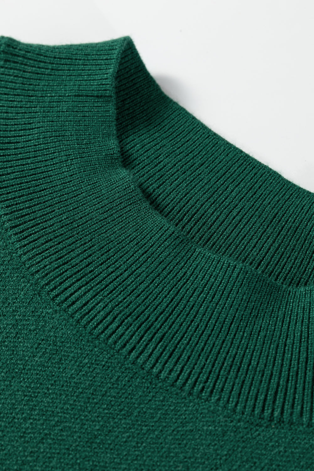 Racing Red Pearl Embellished Bow Pattern Loose Sweater