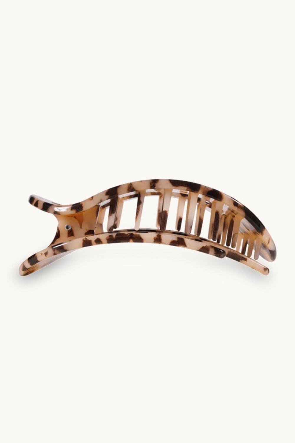 Brown Fashion Minimalist Oval Hair Clip - L & M Kee, LLC