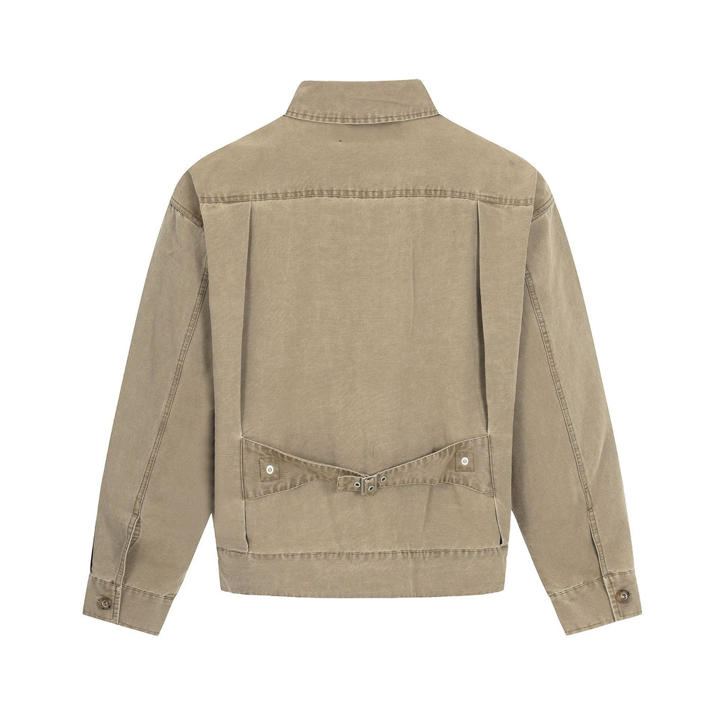 Button Design Trendy Clean Fit Short Cargo Jacket