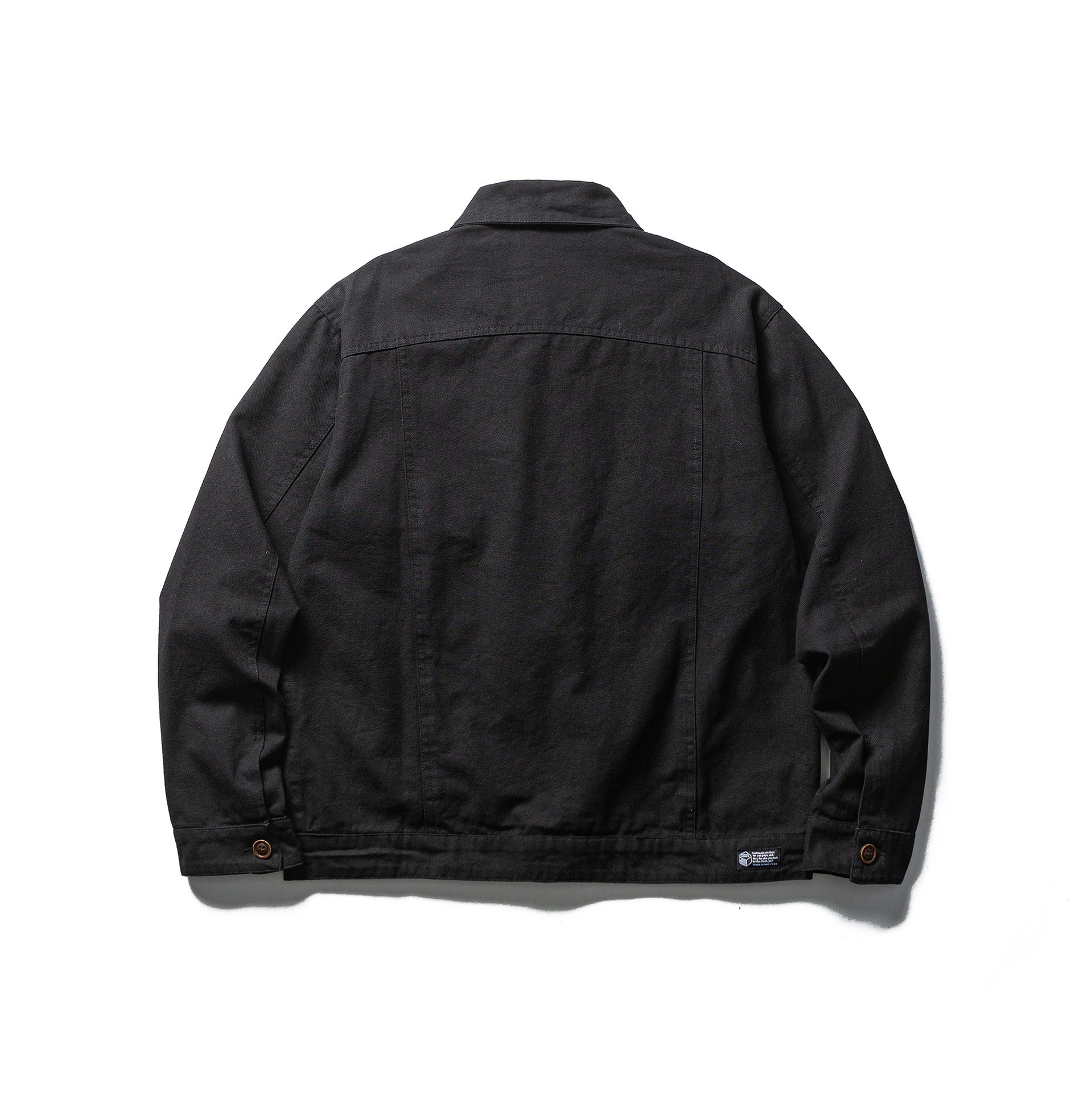 Solid Color Workwear Jacket for Men Casual Versatile Outerwear