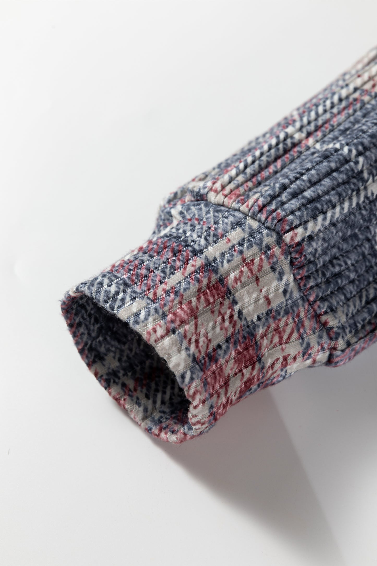 Multicolour Plaid Textured Chest Pocket Vintage Shirt