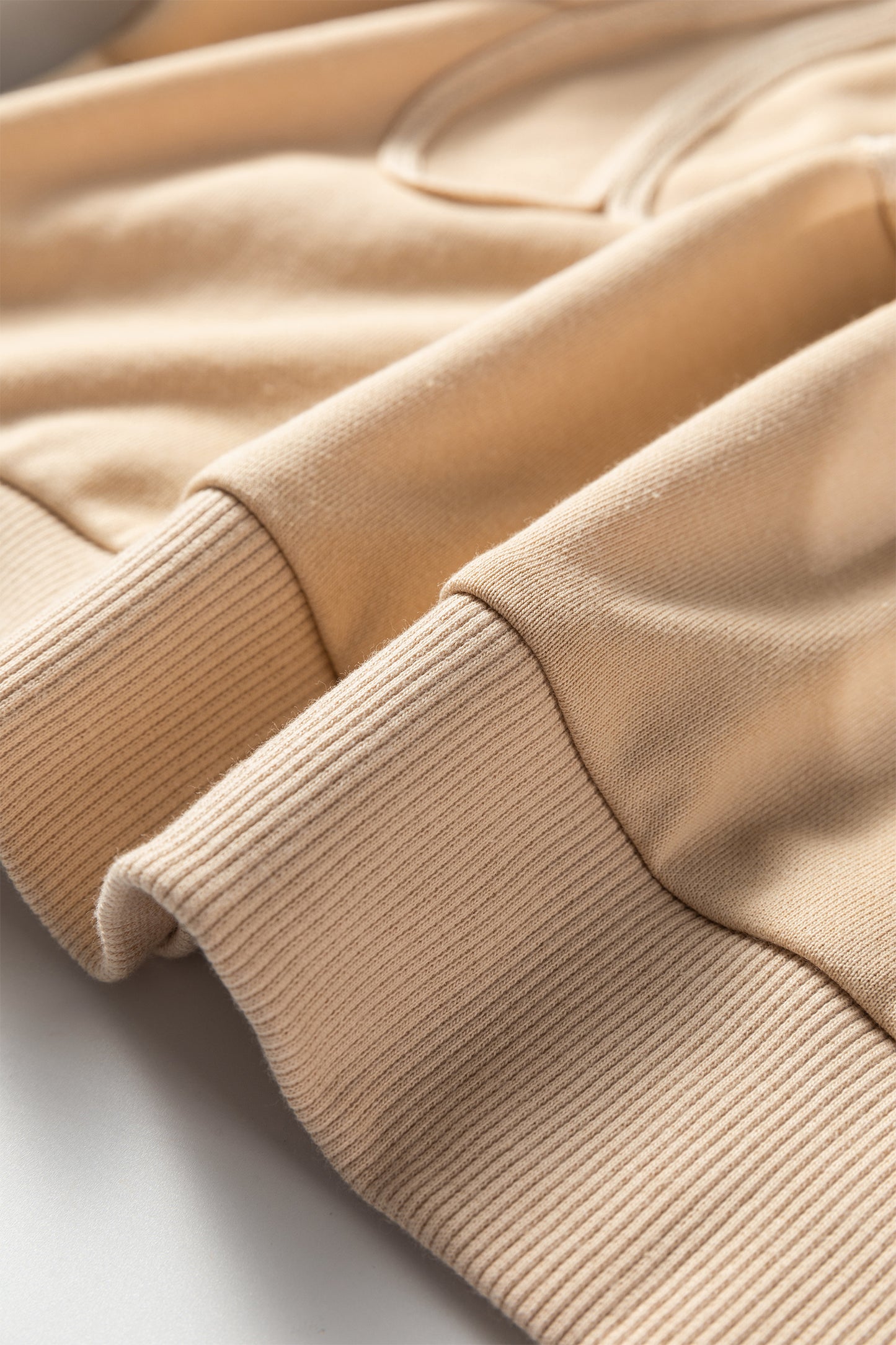 Parchment Embroidered Flower Pattern Drop Shoulder Sweatshirt