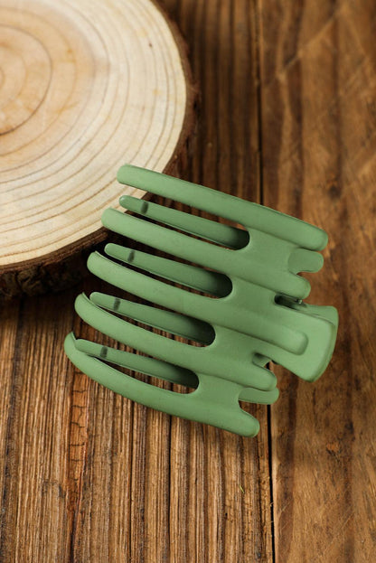 Blackish Green 5 Teeth Frosted Hair Claw Clip - L & M Kee, LLC