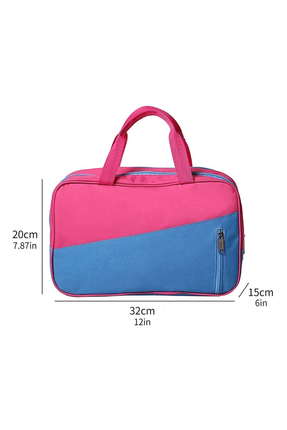 Bonbon Color Block Multi Zip Pocket Portable Yoga Bag - L & M Kee, LLC