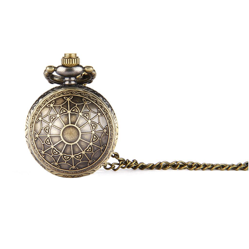 Nostalgic Retro Small Spider Web Pocket Watch - L & M Kee, LLC