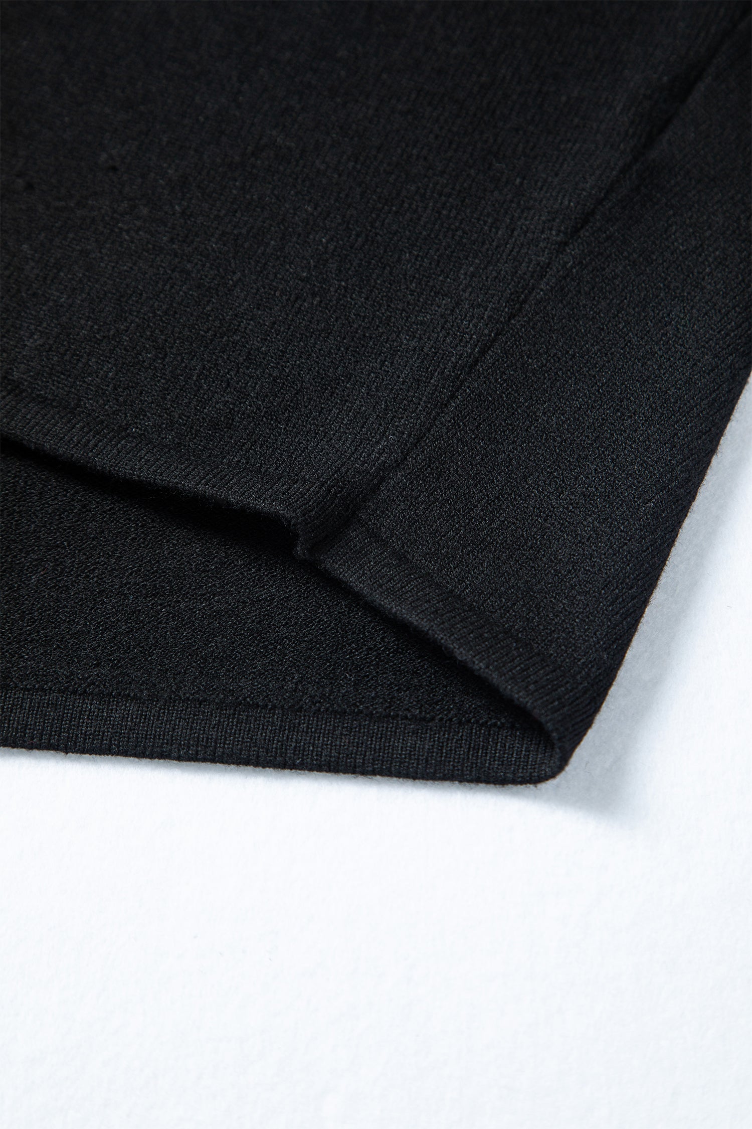 Black Asymmetric Neck Batwing Sleeve Shift Mini Sweater Dress